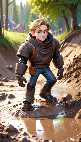 miguel of coco,dwarf sundheim,dwarf,scandia gnome,vax figure,gnome,cg artwork,mud,3d figure,b3d,ogre,wood elf,forest man,adventurer,cgi,ranger,run,3d rendered,gnome ice skating,3d man,Anime,Anime,Cartoon