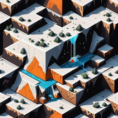 isometric,cubic,tiles shapes,cubes,fractal environment,polygonal,low-poly,low poly,aerial landscape,bouldering mat,the tile plug-in,hollow blocks,cubic house,pyramids,panoramical,roof landscape,terraforming,game illustration,fragmentation,mountain huts,Unique,3D,Isometric