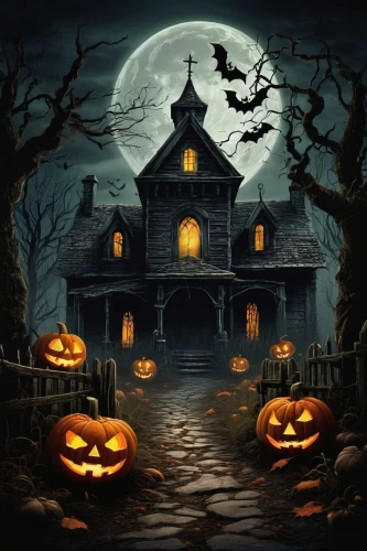 halloween poster,halloween background,halloween illustration,halloween scene,halloween and horror,halloween wallpaper,the haunted house,witch's house,haunted house,jack-o'-lanterns,halloween pumpkin gifts,jack o'lantern,halloweenchallenge,jack-o-lanterns,jack o lantern,witch house,halloween night,halloween icons,halloween,jack-o'-lantern,Art,Artistic Painting,Artistic Painting 02