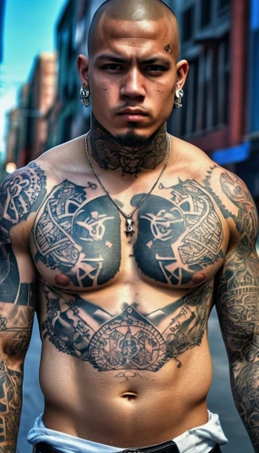 tattoos,latino,panamanian balboa,african american male,with tattoo,black businessman,body jewelry,bronx,tattoo artist,the game,gangstar,tattooed,war machine,bulbull,hispanic,tattoo expo,bulldogg,harlem,strongman,ceo,Photography,General,Realistic