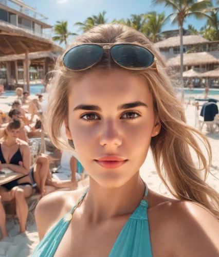 cool blonde,beach background,the blonde photographer,maldives,beautiful face,garanaalvisser,ski glasses,camera,model beauty,blonde girl,blonde woman,cabana,sunglasses,gopro,blond girl,samantha troyanovich golfer,capri,elsa,a girl with a camera,turquoise,Photography,Realistic