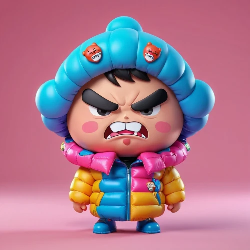 yo-kai,kokeshi doll,smurf figure,angry man,matryoshka doll,kokeshi,scandia gnome,3d figure,funko,daruma,crying baby,angry,unhappy child,wind-up toy,3d model,chopper,bonbon,matryoshka,3d render,pubg mascot,Unique,3D,3D Character