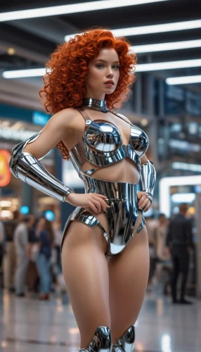 autoshow,fantasy woman,bodypaint,hood ornament,automobile hood ornament,auto show zagreb 2018,cyborg,latex clothing,zagreb auto show 2018,3d figure,auto show,retro woman,cosplay image,plastic model,latex,hard woman,cosplayer,model kit,motorcycle fairing,body painting,Photography,General,Sci-Fi
