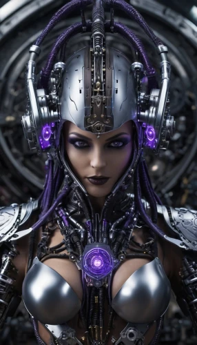 biomechanical,cybernetics,cyborg,alien warrior,medusa,female warrior,the enchantress,violet head elf,warrior woman,scifi,magneto-optical disk,cyber,huntress,humanoid,medusa gorgon,malva,dark elf,widowmaker,sci fi,cyberpunk,Conceptual Art,Sci-Fi,Sci-Fi 09