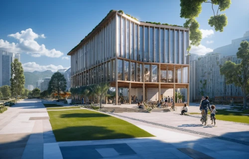 school design,eco-construction,espoo,new building,multistoreyed,biotechnology research institute,new city hall,3d rendering,archidaily,new housing development,palo alto,new town hall,wooden facade,eco hotel,business school,solar cell base,åkirkeby,urban design,modern office,modern building,Photography,General,Realistic