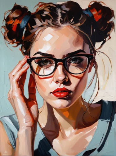 girl portrait,painting technique,girl studying,girl drawing,reading glasses,face portrait,portrait of a girl,meticulous painting,young woman,illustrator,digital painting,oil painting,painting work,art painting,girl with speech bubble,world digital painting,artist portrait,photo painting,oil painting on canvas,woman portrait,Conceptual Art,Oil color,Oil Color 08