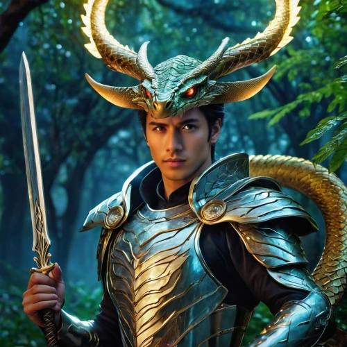 dragon li,golden dragon,dragon of earth,green dragon,male elf,drago milenario,golden unicorn,putra,garuda,loki,capricorn,fantasy warrior,poseidon god face,forest dragon,daemon,dragon,aladha,male character,heroic fantasy,yi sun sin,Photography,General,Realistic