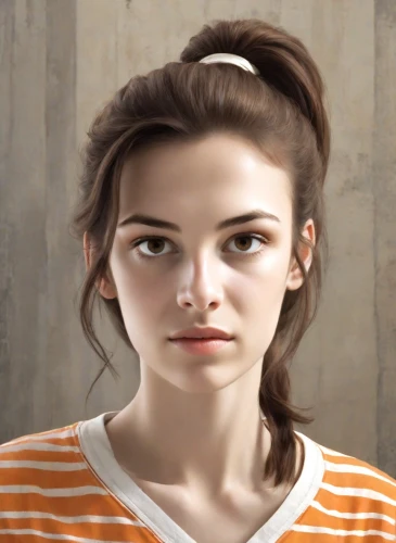 portrait background,girl in t-shirt,management of hair loss,woman face,girl portrait,woman's face,portrait of a girl,young woman,worried girl,the girl's face,girl in a long,woman thinking,girl with cereal bowl,self hypnosis,female face,female model,artificial hair integrations,anxiety disorder,depressed woman,physiognomy,Digital Art,Classicism