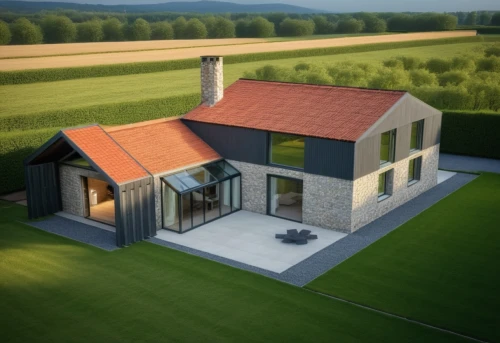 danish house,small house,3d rendering,modern house,farmhouse,farm house,frame house,house drawing,country house,frisian house,inverted cottage,house shape,smart home,private house,clay house,country cottage,country estate,new england style house,residential house,gable field,Photography,General,Realistic
