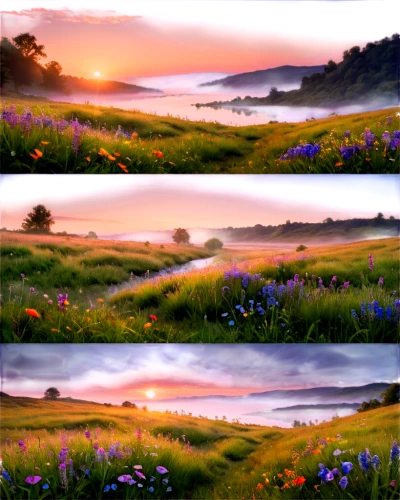 landscape background,meadow in pastel,meadow landscape,fantasy landscape,foggy landscape,beautiful landscape,backgrounds,crayon background,salt meadow landscape,french digital background,meadow,landscapes beautiful,atmosphere sunrise sunrise,purple landscape,panoramic landscape,landscapes,flower field,natural scenery,nature landscape,meadow flowers,Unique,Design,Character Design