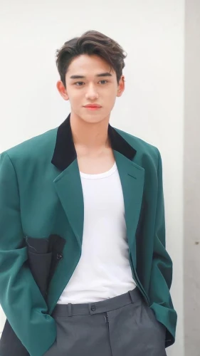 green jacket,ziu,korean won,nộm,guk,a wax dummy,handsome model,choi kwang-do,chair png,kris kringle,samuel,boy model,ken,tan chen chen,male model,green screen,neck,kdrama,green background,spy visual