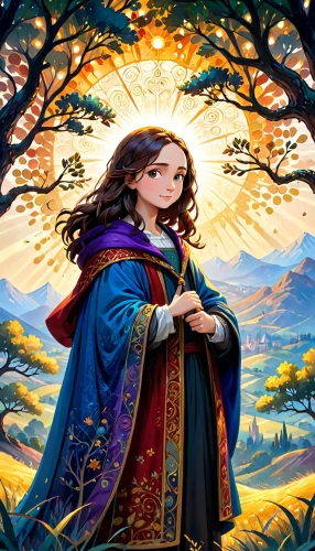 merida,fantasy portrait,sorceress,fantasy picture,fairy tale character,mystical portrait of a girl,fantasy art,heroic fantasy,portrait background,sterntaler,game illustration,artemisia,children's fairy tale,rosa ' amber cover,background image,priestess,druid,cloak,summoner,celtic queen,Anime,Anime,Cartoon