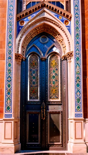 main door,church door,front door,doorway,portal,blue doors,art nouveau,iranian architecture,art nouveau design,doors,house entrance,entrance,persian architecture,the palau de la música catalana,front gate,colorful facade,garden door,old door,byzantine architecture,stained glass windows,Illustration,Realistic Fantasy,Realistic Fantasy 43