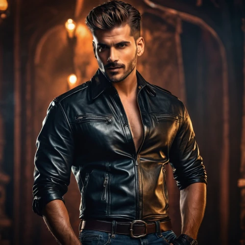 male model,daemon,leather,leather texture,men's wear,latino,lincoln blackwood,male character,black leather,men clothes,greek god,handsome model,young model istanbul,leather jacket,indian celebrity,valentin,uomo vitruviano,the archangel,lucifer,elvan,Photography,General,Fantasy
