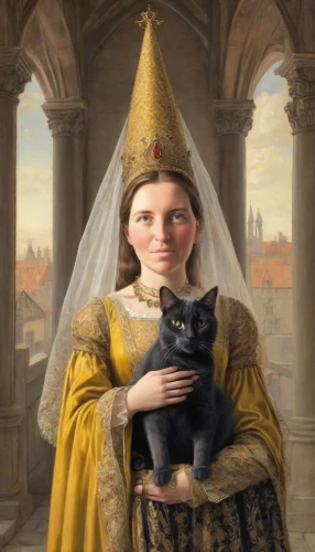 gothic portrait,portrait of christi,the prophet mary,girl with dog,cat european,hieromonk,archimandrite,cat image,cat portrait,romantic portrait,girl in a historic way,woman holding pie,the abbot of olib,cat,priest,to our lady,portrait of a girl,orthodoxy,priestess,girl with bread-and-butter,Digital Art,Classicism