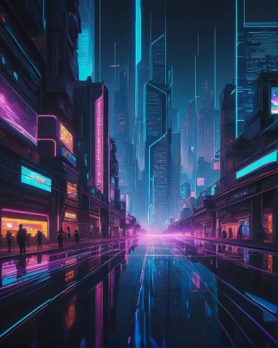 cyberpunk,futuristic landscape,cityscape,colorful city,tokyo city,metropolis,neon lights,shinjuku,city lights,vapor,fantasy city,futuristic,tokyo,ultraviolet,city at night,neon arrows,citylights,neon light,aesthetic,shanghai,Illustration,Japanese style,Japanese Style 08