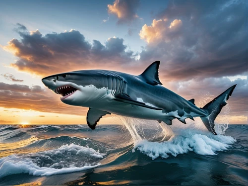 great white shark,bull shark,tiger shark,requiem shark,shark,atlantic bluefin tuna,jaws,sand tiger shark,dusky dolphin,bronze hammerhead shark,thunnus,hammerhead,orca,marine animal,cetacea,surf fishing,animal photography,sharks,god of the sea,sea animal,Photography,General,Realistic