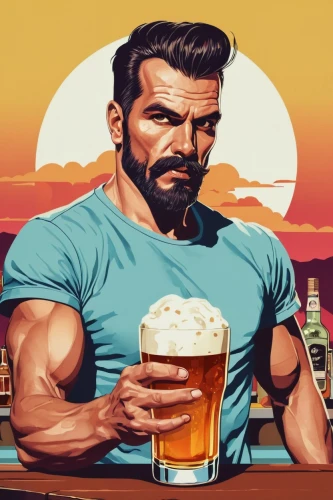 vector illustration,drink icons,beer cocktail,muscle icon,beer,two types of beer,beer match,twitch icon,craft beer,beers,bartender,vector art,i love beer,barman,glasses of beer,brawny,pub,draft beer,diet icon,beer tap