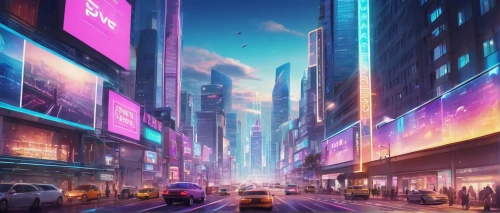 colorful city,cityscape,shinjuku,city lights,futuristic landscape,cyberpunk,tokyo city,city trans,fantasy city,evening city,ultraviolet,citylights,time square,neon lights,city,futuristic,colored lights,tokyo,city at night,cities,Illustration,Japanese style,Japanese Style 19