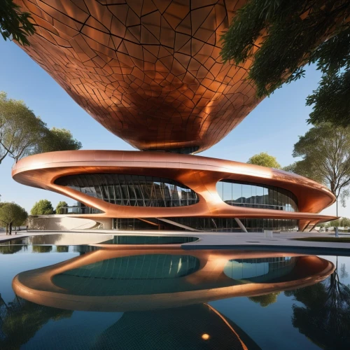 futuristic art museum,futuristic architecture,modern architecture,corten steel,disney hall,archidaily,luxury property,hotel w barcelona,futuristic landscape,floating island,arq,jewelry（architecture）,dunes house,guggenheim museum,soumaya museum,musical dome,architecture,house of the sea,home of apple,alien ship,Photography,General,Realistic