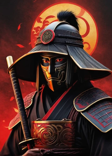 samurai,ninjago,samurai fighter,the emperor's mustache,shinobi,yi sun sin,kendo,emperor,sōjutsu,kenjutsu,sensei,red lantern,sensoji,ninjutsu,hijiki,vader,iaijutsu,goki,taijitu,samurai sword,Illustration,Abstract Fantasy,Abstract Fantasy 03