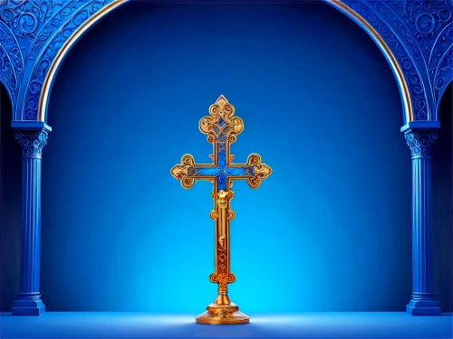 altar clip,golden candlestick,greek orthodox,orthodoxy,crucifix,tabernacle,eucharistic,hand of fatima,lectern,catholicism,candlestick for three candles,scepter,st,benediction of god the father,auxiliary bishop,the cross,rosary,jesus cross,vestment,candlestick,Illustration,Realistic Fantasy,Realistic Fantasy 43