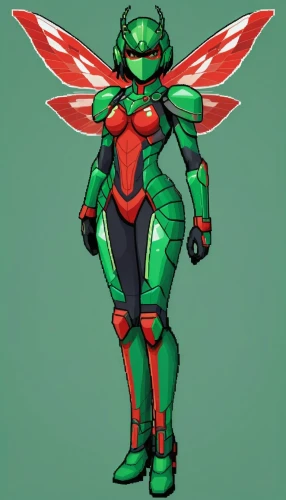 mantis,winged insect,emerald lizard,red and green,hornet,vector girl,scarab,lacerta,alien warrior,stylized macaron,eva unit-08,nova,patrol,mazda ryuga,evangelion mech unit 02,green tomatoe,wasp,membrane-winged insect,natrix natrix,martian,Unique,Pixel,Pixel 01