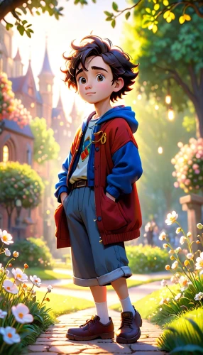 wonder,kid hero,russo-european laika,cute cartoon character,cg artwork,miguel of coco,disney character,meteora,clove garden,leo,agnes,shanghai disney,fable,3d fantasy,fairy tale character,hero academy,pinocchio,animated cartoon,up,bastion,Anime,Anime,Cartoon