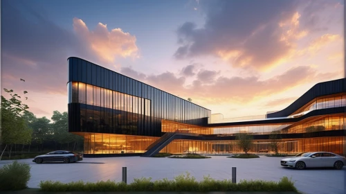 glass facade,modern architecture,biotechnology research institute,new building,3d rendering,futuristic art museum,modern building,futuristic architecture,archidaily,office building,modern office,solar cell base,mclaren automotive,arq,hongdan center,contemporary,northeastern,render,performing arts center,office buildings,Photography,General,Realistic