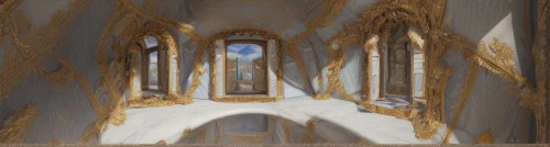 haunted cathedral,hall of the fallen,fractal environment,the threshold of the house,cathedral,fractalius,panoramical,church painting,threshold,sepulchre,portal,gold castle,gothic church,parchment,virtual landscape,art nouveau frames,vaulted ceiling,ice hotel,background abstract,pillars,Realistic,Foods,None