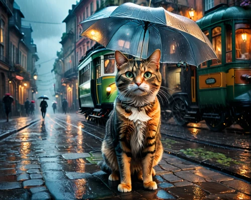 street cat,cat european,toyger,cat image,tram,rain cats and dogs,tabby cat,cute cat,alley cat,red tabby,stray cat,cat lovers,cat sparrow,vintage cat,street car,bengal cat,cat,the cat,train ride,traveler,Photography,General,Fantasy