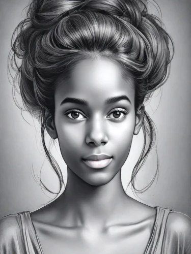 girl portrait,girl drawing,digital painting,portrait of a girl,african woman,african american woman,nigeria woman,young woman,young lady,woman portrait,world digital painting,graphite,mystical portrait of a girl,romantic portrait,artist portrait,portrait,digital art,pencil drawings,fantasy portrait,afro-american,Digital Art,Line Art