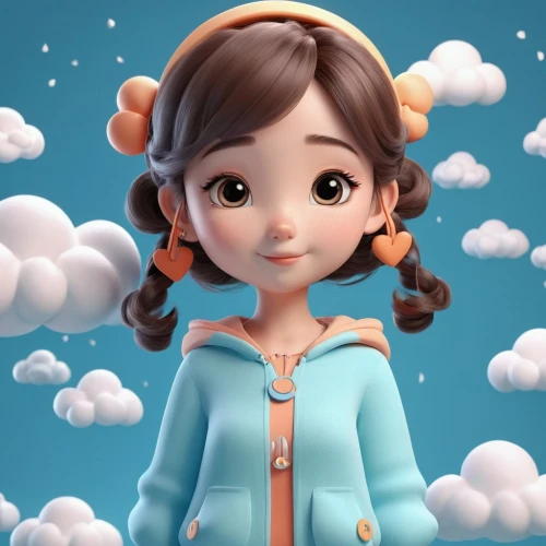 cute cartoon character,agnes,cute cartoon image,clay animation,princess anna,disney character,snow white,little girl in wind,kids illustration,princess leia,fairy tale character,elsa,monchhichi,cinema 4d,animated cartoon,3d model,little girl fairy,princess sofia,vector girl,cartoon character,Unique,3D,3D Character