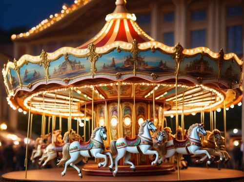 carousel horse,carousel,merry-go-round,merry go round,carnival horse,funfair,children's ride,amusement ride,fairground,annual fair,prater,puy du fou,kristbaum ball,carnival tent,circus wagons,carnival,circus,horse riders,horse carriage,miniature figures,Illustration,Realistic Fantasy,Realistic Fantasy 16