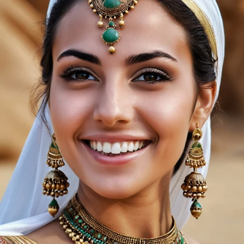 indian bride,arab,indian woman,ancient egyptian girl,arabian,indian girl,bridal jewelry,assyrian,yemeni,east indian,indian,middle eastern,egyptian,islamic girl,bridal accessory,beautiful face,jordanian,a girl's smile,beautiful women,bollywood,Photography,General,Realistic