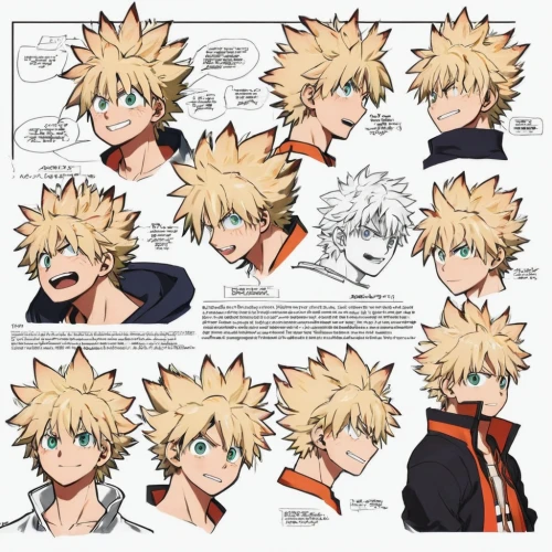 my hero academia,facial expressions,expressions,tangelo,icon set,fighting poses,hairstyles,anime boy,naruto,gestures,male character,male poses for drawing,vector images,coloring outline,boruto,comic character,ren,anime cartoon,gin,shipping icons,Unique,Design,Character Design