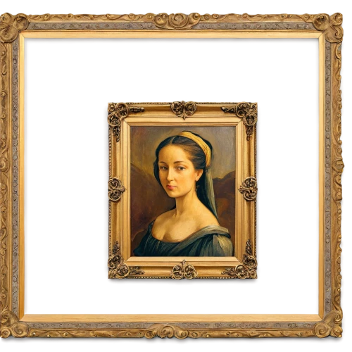 mona lisa,wood frame,art nouveau frame,art deco frame,the mona lisa,portrait of a woman,wooden frame,decorative frame,copper frame,vintage female portrait,portrait of a girl,rose frame,ivy frame,holding a frame,gold stucco frame,gold frame,square frame,portrait of christi,baguette frame,art nouveau frames,Illustration,Abstract Fantasy,Abstract Fantasy 09