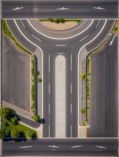 highway roundabout,roundabout,intersection,traffic circle,traffic junction,paved square,car outline,city highway,autobahn,empty road,roads,road surface,uneven road,bus lane,turn left,racing road,curvy road sign,transport and traffic,roadway,pedestrian,Photography,General,Realistic