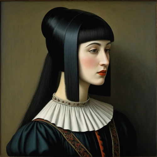 portrait of a girl,gothic portrait,portrait of a woman,portrait of christi,cleopatra,girl with a pearl earring,bellini,vintage female portrait,woman portrait,the mona lisa,young woman,mona lisa,artist portrait,girl portrait,la violetta,lacerta,fantasy portrait,portrait,vampire woman,oriental longhair,Art,Artistic Painting,Artistic Painting 02