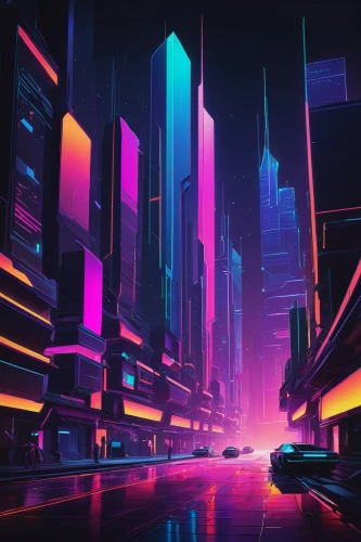 futuristic landscape,cyberpunk,neon arrows,80's design,cityscape,colorful city,80s,futuristic,neon lights,ultraviolet,cyberspace,vapor,cyber,metropolis,fantasy city,neon,scifi,abstract retro,neon coffee,3d car wallpaper,Conceptual Art,Sci-Fi,Sci-Fi 16