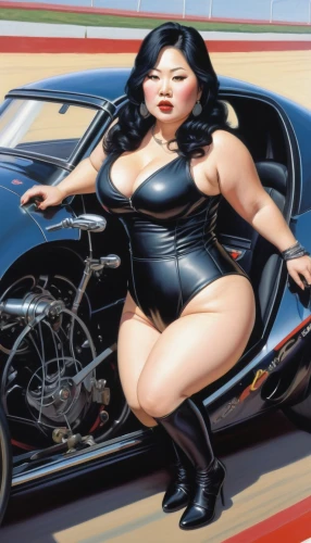 tura satana,muscle car cartoon,dodge la femme,motorboat sports,girl with a wheel,motorcycle drag racing,woman bicycle,woman in the car,black motorcycle,automobile racer,witch driving a car,coquette,motorcycle,motor-bike,drag racing,motorbike,hood ornament,motorcycles,biker,catwoman,Illustration,Realistic Fantasy,Realistic Fantasy 03