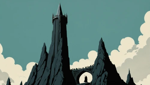 spire,hogwarts,minarets,gothic architecture,turrets,steeple,towers,church towers,chimneys,castle of the corvin,gargoyles,chrysler building,gothic church,castles,stone towers,haunted cathedral,cinderella's castle,travel poster,buttress,cathedral,Illustration,Japanese style,Japanese Style 08