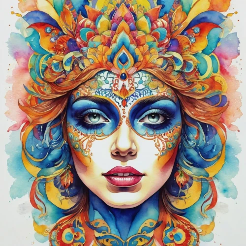 psychedelic art,boho art,kaleidoscope art,masquerade,color pencils,bodypainting,psychedelic,prismatic,medusa,fairy peacock,colour pencils,body painting,mandala art,multicolor faces,colourful pencils,mandala,gypsy soul,neon body painting,third eye,watercolor pencils