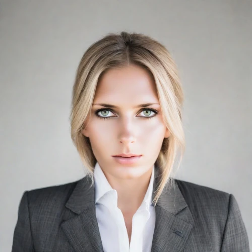 business woman,businesswoman,business girl,charlize theron,women's eyes,two face,female hollywood actress,woman in menswear,pupils,eyes,heterochromia,official portrait,portrait photographers,green eyes,navy suit,pantsuit,swedish german,tie,portrait photography,portrait background,Photography,Realistic