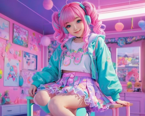 harajuku,anime japanese clothing,kawaii girl,kawaii,cute clothes,japanese kawaii,artist doll,pastel colors,doll dress,naginatajutsu,anime girl,fashion doll,doll paola reina,doll kitchen,hatsune miku,soft pastel,realdoll,neon candies,kawaii ice cream,miku,Conceptual Art,Oil color,Oil Color 17