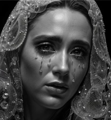 angel's tears,baby's tears,widow's tears,teardrops,fatima,praying woman,seven sorrows,crying angel,woman praying,of mourning,sad woman,sorrow,the prophet mary,tearful,lover's grief,depressed woman,wall of tears,rosary,teardrop,tear of a soul,Realistic,Jewelry,Ornate