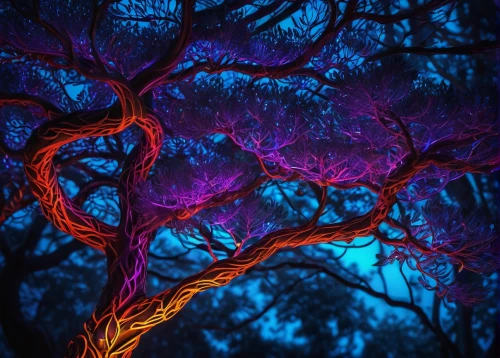colorful tree of life,magic tree,apophysis,tangle,painted tree,tree lights,red tree,fractal lights,branches,neural pathways,flourishing tree,fractal environment,the branches,tendrils,branching,tree texture,tree of life,strange tree,tree branches,the branches of the tree,Illustration,American Style,American Style 08