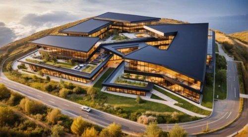 solar cell base,eco hotel,building valley,modern architecture,ski facility,eco-construction,dunes house,ski resort,futuristic architecture,biotechnology research institute,new building,modern building,vail,cube house,swiss house,golf hotel,house in mountains,arlberg,olympia ski stadium,val gardena,Photography,General,Realistic
