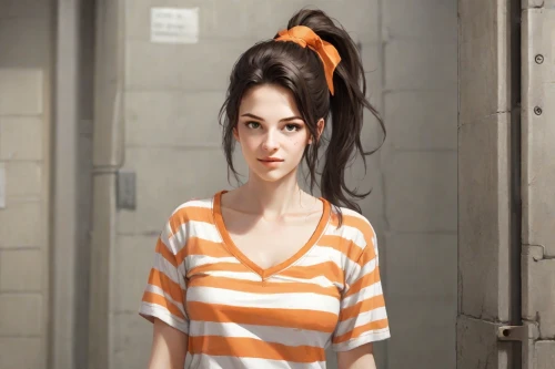 clementine,tiger lily,anime 3d,anime japanese clothing,hair ribbon,geisha girl,clove,female doll,retro girl,vanessa (butterfly),orange,oriental girl,hairtie,anime girl,anime cartoon,fashion girl,realdoll,orange color,hair tie,horizontal stripes,Digital Art,Comic