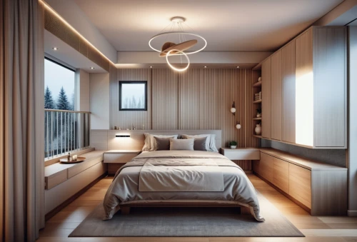 modern room,bedroom,sleeping room,room divider,modern decor,canopy bed,guest room,3d rendering,interior modern design,interior design,room lighting,contemporary decor,great room,interior decoration,japanese-style room,render,sky apartment,danish room,bedroom window,guestroom,Photography,General,Realistic